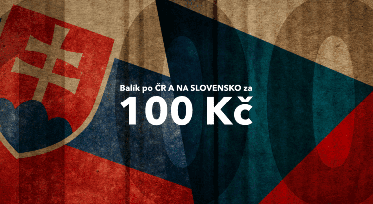 Akce 100 Kč za balík po ČR a na Slovensko