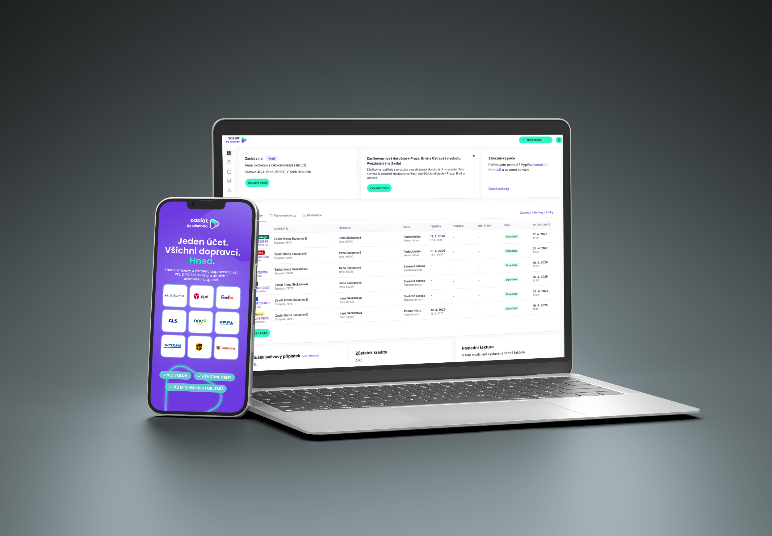 Nastavte si Manažer zásilek od Zaslat.cz pro správu zásilek ve 4 krocích